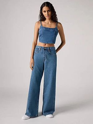 XL Baggy Straight Seamed Women's Jeans