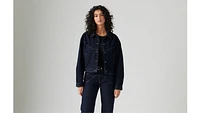 Shrunken '90s Western Trucker Jacket