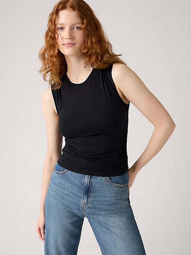 Crystal Ruched Top