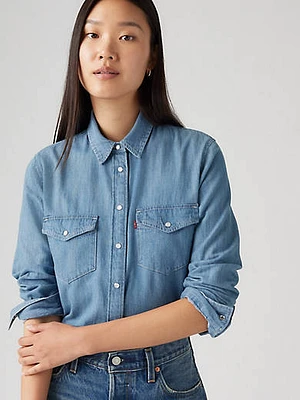 Iconic Western Linen+ Denim Shirt