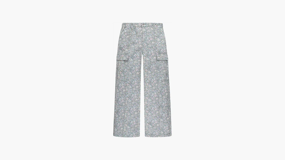 High Rise Baggy Cargo Pants Big Girls 7-16