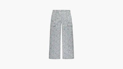 High Rise Baggy Cargo Pants Big Girls 7-16
