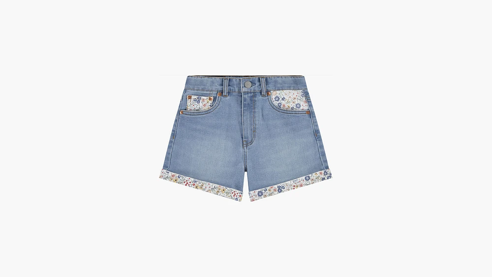 Print Block Mom Short Big Girls 7-16