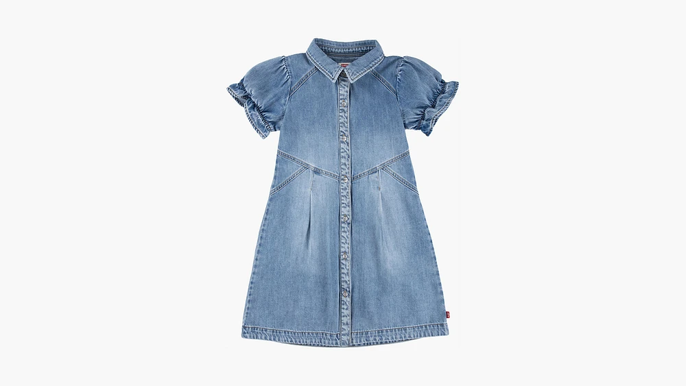 Western Button Up Dress Big Girls S-XL