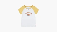 Rainbow Levis Tee Little Girls 4-6X