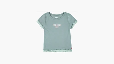 Double Layer Knit Top Big Girls S-XL
