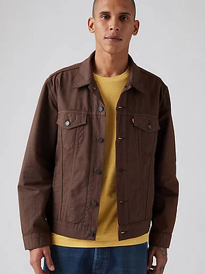 Cotton Linen Trucker Jacket