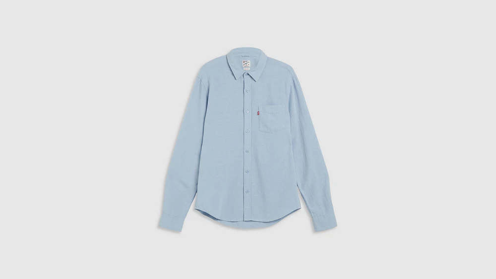 Sunset One Pocket Cotton Linen Standard Fit Shirt