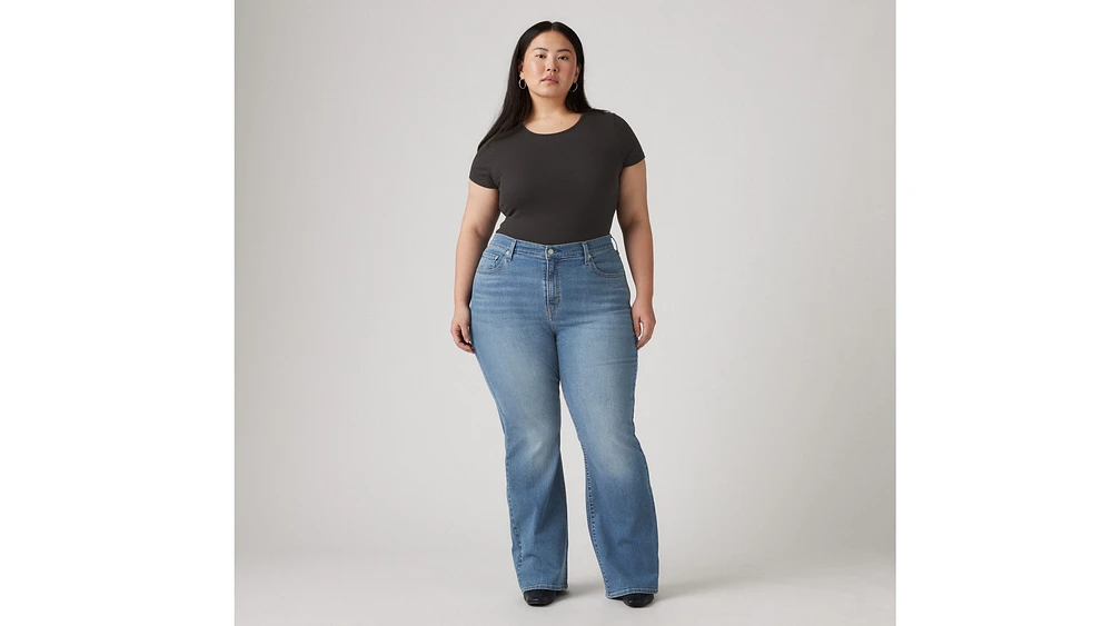 726 High Rise Flare Women's Jeans (Plus Size