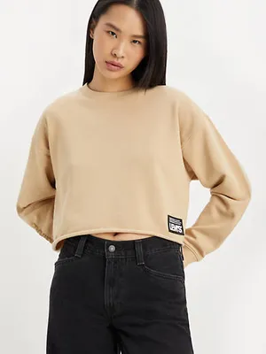 Graphic Carla Raw Cut Crewneck Sweatshirt