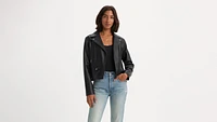 Lelou Shrunken Moto Jacket