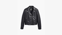 Lelou Shrunken Moto Jacket