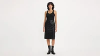 Faux Leather Icon Pencil Skirt