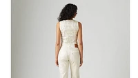 Coated Bella Denim Corset Top
