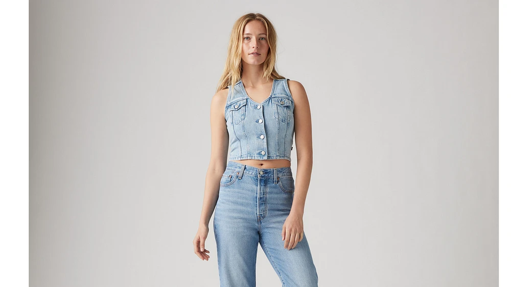Bella Denim Corset Top