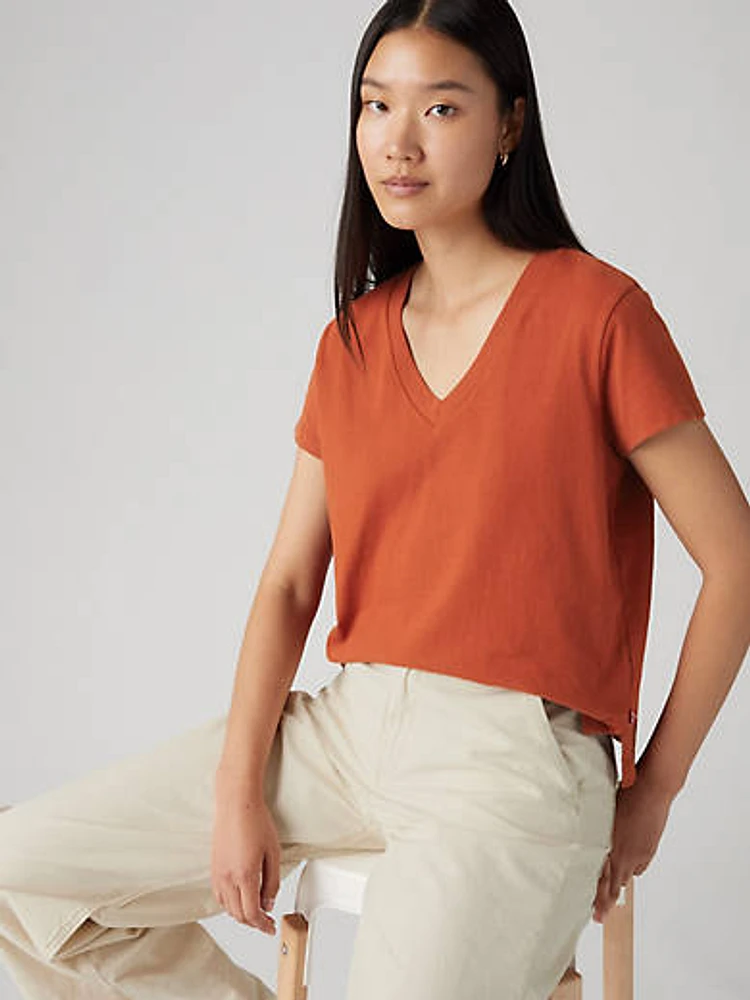 Boxy V-Neck T-Shirt
