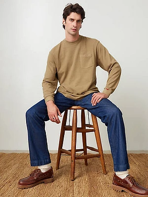 Long Sleeve Authentic Pocket T-Shirt