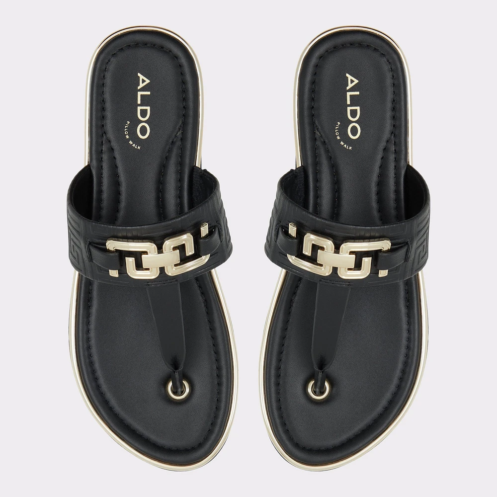 Adirahar Black Women's Flat Sandals | ALDO US
