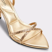 Adrina Gold Women's Strappy Heels | ALDO US