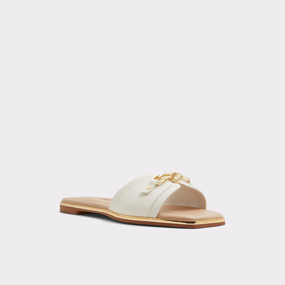 Alamassi Blanc Ouvert Femmes Sandales à talon plat | ALDO Canada