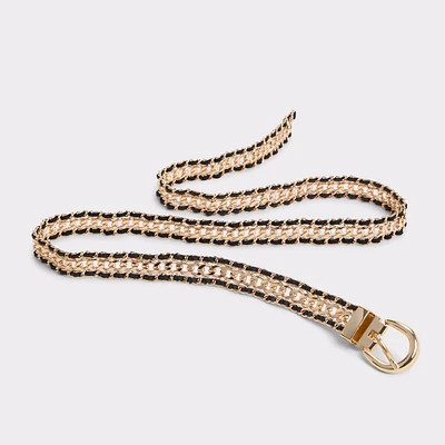 Albemarle Black/Gold Multi Women's Belts | ALDO Canada
