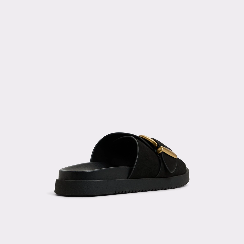 Alenana Black Women's Footbed sandals | ALDO Canada