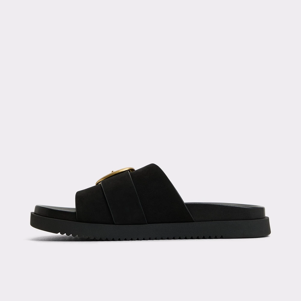 Alenana Black Women's Footbed sandals | ALDO Canada