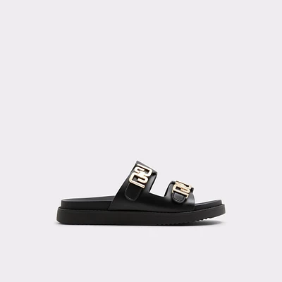 Alessie Black Women's Footbed sandals | ALDO Canada