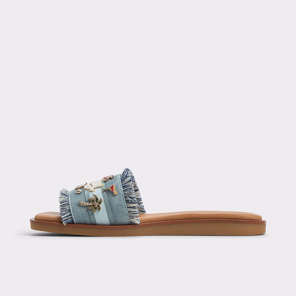 Beachside Denim Women's Flat Sandals | ALDO Canada