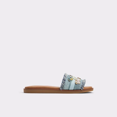 Beachside Denim Women's Flat Sandals | ALDO Canada