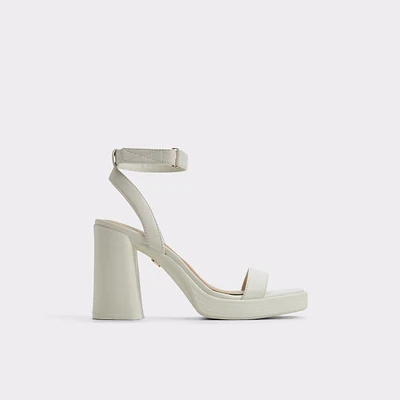 Berade White/Bone Women's Heeled sandals | ALDO Canada