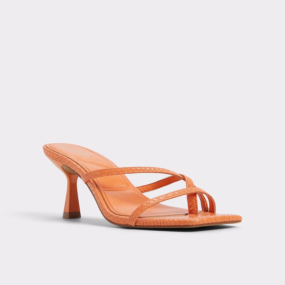 Calypsa Medium Orange Women's Heeled mules | ALDO Canada