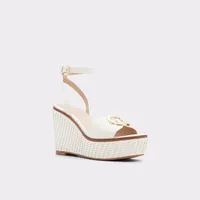 Carrabriria Open White Women's Wedges | ALDO US