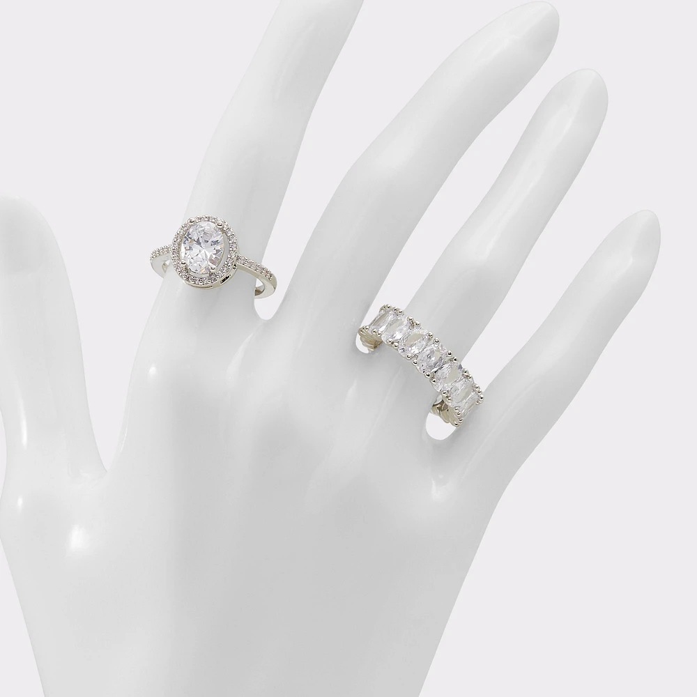 Damataa Silver/Clear Multi Women's Rings | ALDO Canada