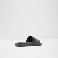 Dinmore Black Synthetic Rubber Men's Slides | ALDO US