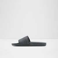 Dinmore Black Synthetic Rubber Men's Slides | ALDO US