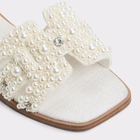 Eleny White Women's Flat Sandals | ALDO Canada