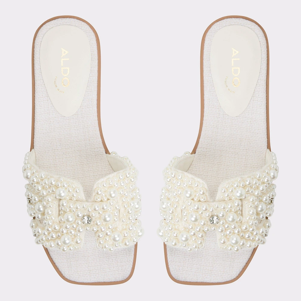 Eleny White Women's Flat Sandals | ALDO Canada