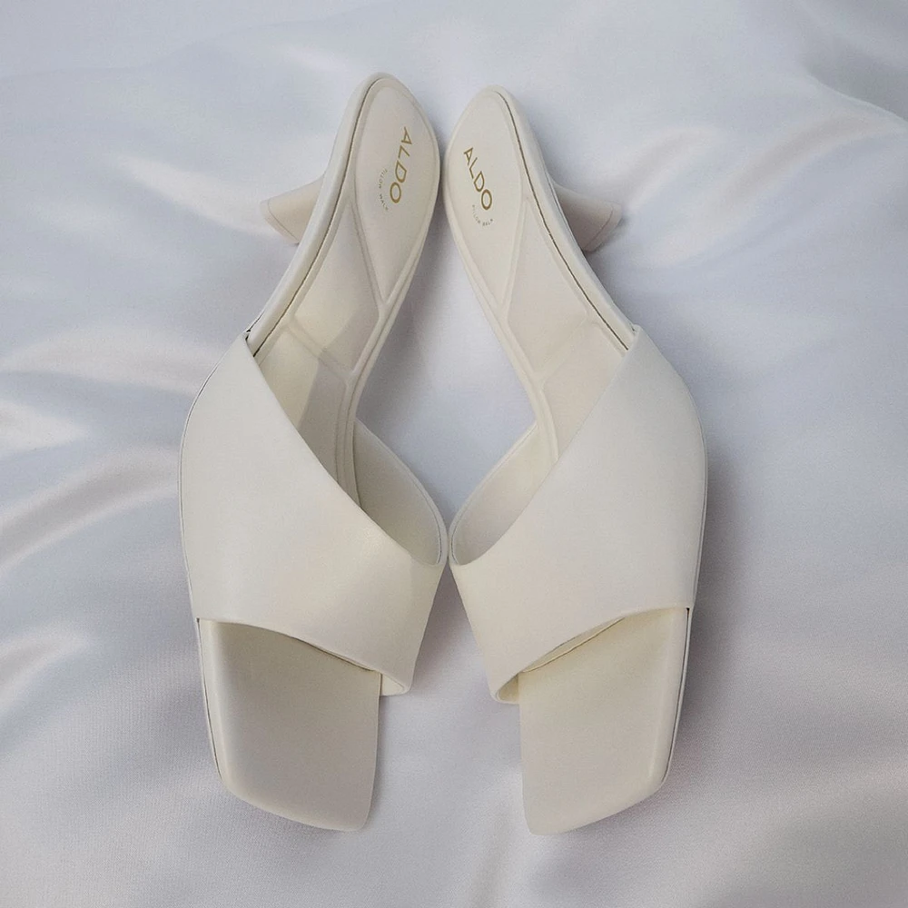 Enchanting White Women's Heeled mules | ALDO Canada