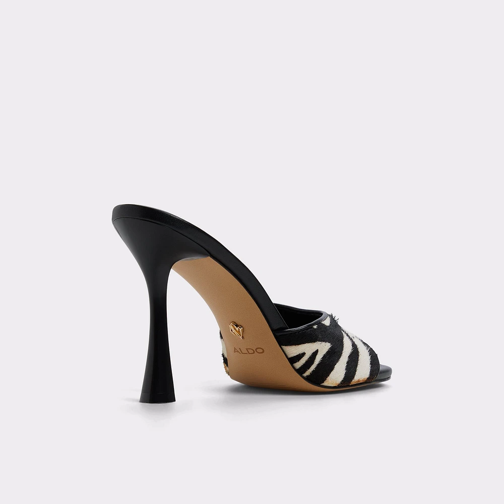 Evadalia White/Black Women's Heeled mules | ALDO US
