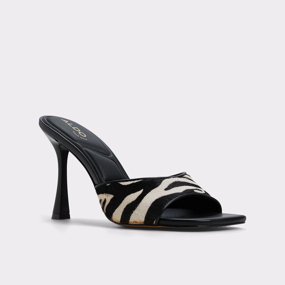 Evadalia White/Black Women's Heeled mules | ALDO US