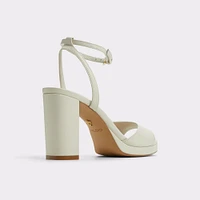 Gracious White/Bone Women's Block heels | ALDO Canada
