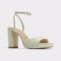 Gracious White/Bone Women's Block heels | ALDO Canada