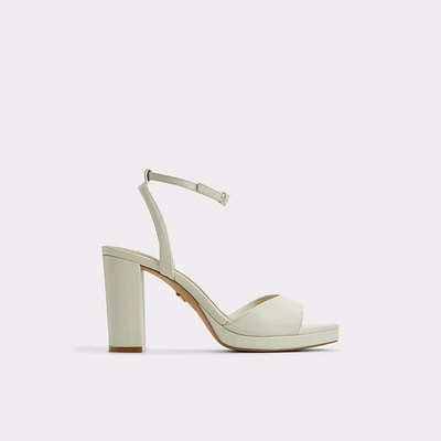 Gracious White/Bone Women's Block heels | ALDO Canada