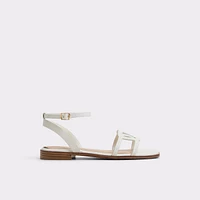 Greengrove White Women's Flat Sandals | ALDO Canada