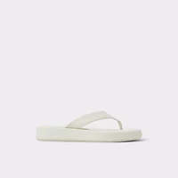 Grettle White/Bone Women's Flat Sandals | ALDO US