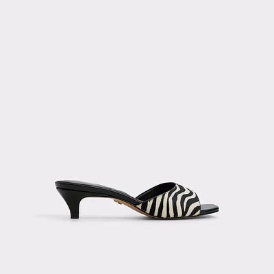 Haeden White/Black Women's Kitten heels | ALDO Canada