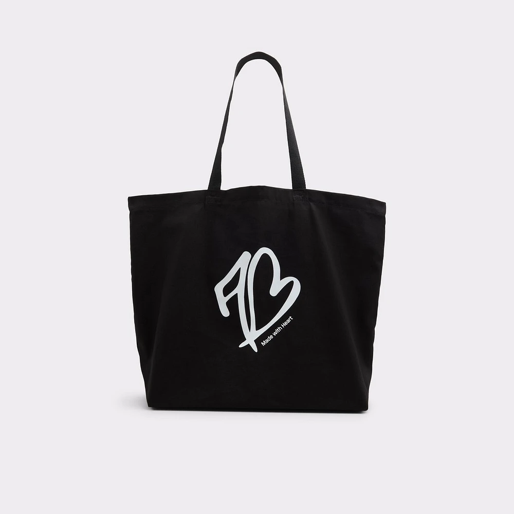 Made With Heart Tote Black/White Tote & Satchel bags | ALDO Canada
