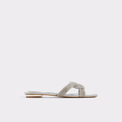 Karlina Silver Women's Flat Sandals | ALDO Canada