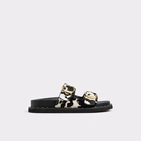 Kravis White/Black Women's Footbed sandals | ALDO US
